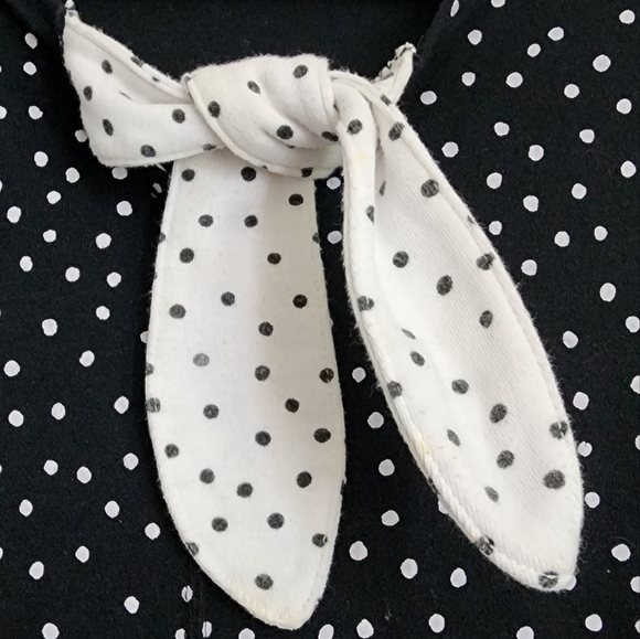 Simple Addition 90's Colorblock Polka Dot Pullover Short Sleeve Top Ladies Sz L - Picture 4 of 7